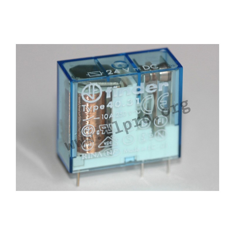 1pcs 40.31.9.012.0000  Power relay 12VDC 10A 1c 220R PCB/Plug-in  FINDER
