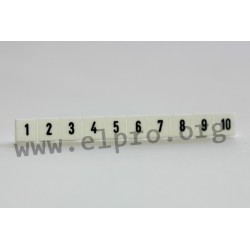 SB _/10 white 1-10 by PTR