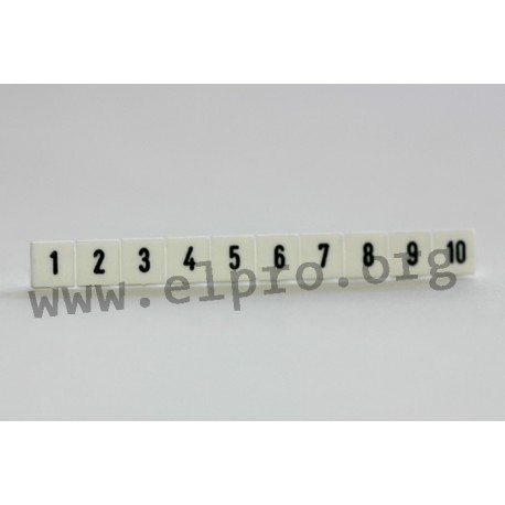 SB _/10 white 1-10 by PTR