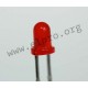 3mm, rot, diffus, 2mA LED 3 mm rot 2,5mCd 60° LTL-4221NLC