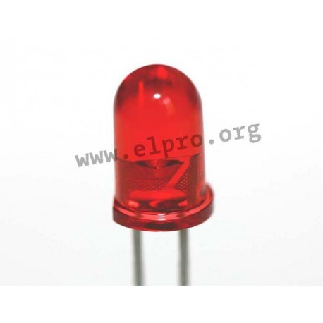 5mm, rot, transparent