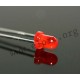 3mm, rot, diffus LED 3 mm rot 400mCd 30° 1254-10SURD/S530-A3