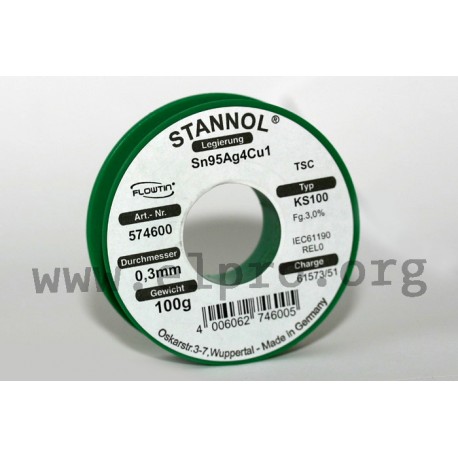 KS100 d=0,3mm 100g