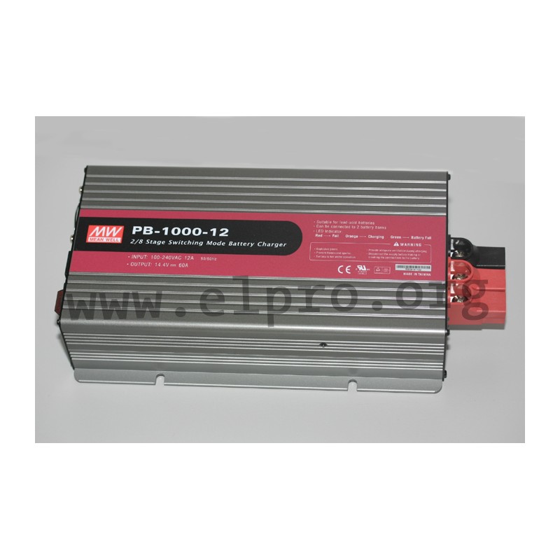 PB-1000-24 Mean Well battery chargers, 1000W - elpro Elektronik