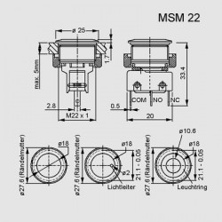 dimensions MSM 22