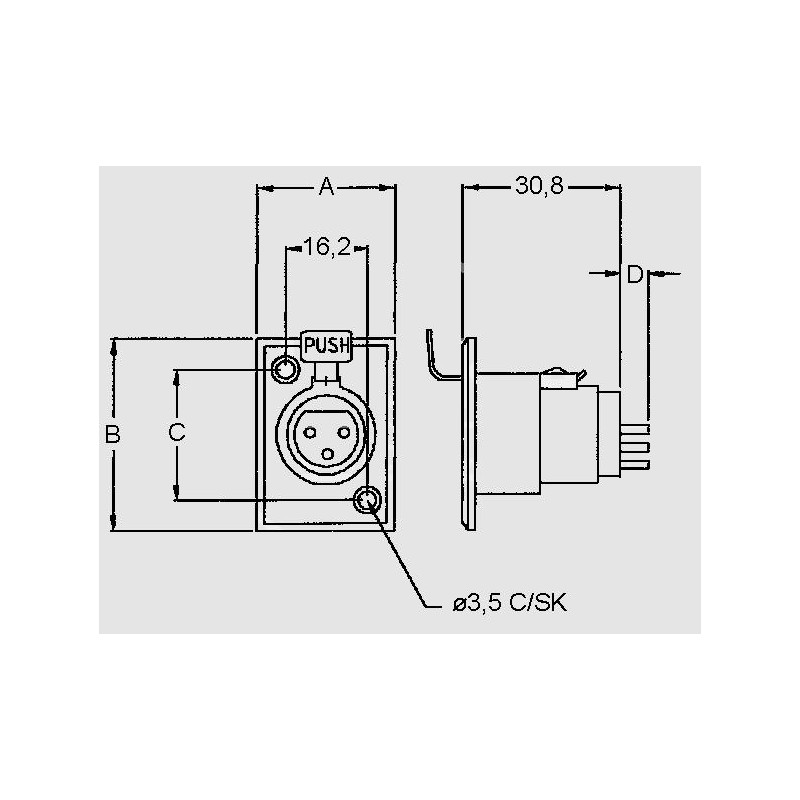 Xlr 3 Es V Cliff Audiosteckverbinder Axr Xlr Kompatibel Metall Fc Serie Elpro Elektronik