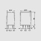 55.32.8.230.0040, Finder industrial relays, 7 to 10A, 2 or 4 changeover contacts, 27,7x20,7x37,2mm, 55 series 55.32 230V AC 55.32.8.230.0040