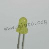 LED 3 mm gelb 1,1mCd 60°