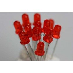 3mm, rot, transparent