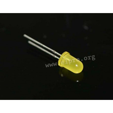 5mm, gelb, diffus