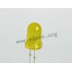 5mm, gelb, diffus, 2mA LED 5 mm gelb 3,7mCd 50° LTL-307YLC