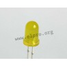 LED 5 mm gelb 3,7mCd 50°