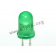 5mm, grün, diffus, 2mA LED 5 mm grün 3,7mCd 50° LTL-307GLC