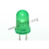LED 5 mm grün 3,7mCd 50°