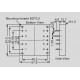 dimensions and terminal pin assignment MHB75-24S05
