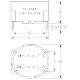 dimensions KDLT 1,0mH/2,0A CAF-2,0-1,0