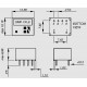 dimensions DC12/DC 5V/-5V 2x100mA SIM1-1205D-DIL8