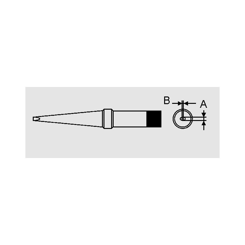 Weller 4PTL8-1 Punta Per Saldare A Scalpello Lungo 2x1mm 425°C – Serie PT