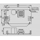 dimensions and terminal pin assignment PSD-15C-12