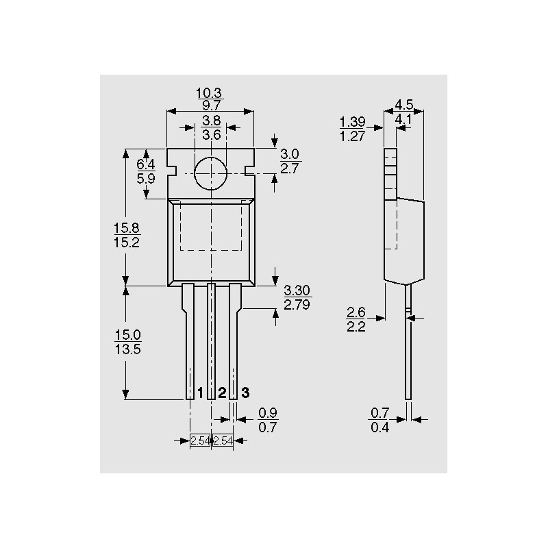 Chanzon 10 Stück IRFZ24NPBF TO-220 Power Sic MOSFET 17A Transistor