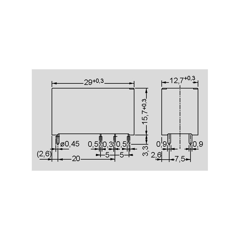 FTRK1CK024W Fujitsu PCB relays, 16A elpro Elektronik