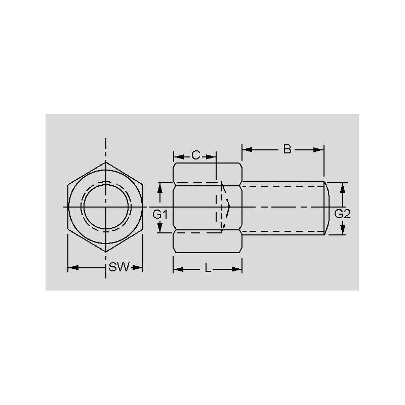 DB IA UNC4 40x6 M3x8 UNC4 40 M3 Innen au en Messingbolzen Elpro 