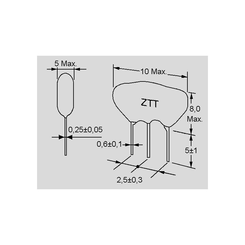 ZTTWS3.58MG Abundance ceramic resonators, with load capacitance elpro
