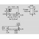 dimensions and terminal pin assignment DC15/DC 5V 400mA SIL SIM2-1505S-SIL7