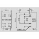 dimensions and terminal pin assignment DCW05A-5 DCW05A-05