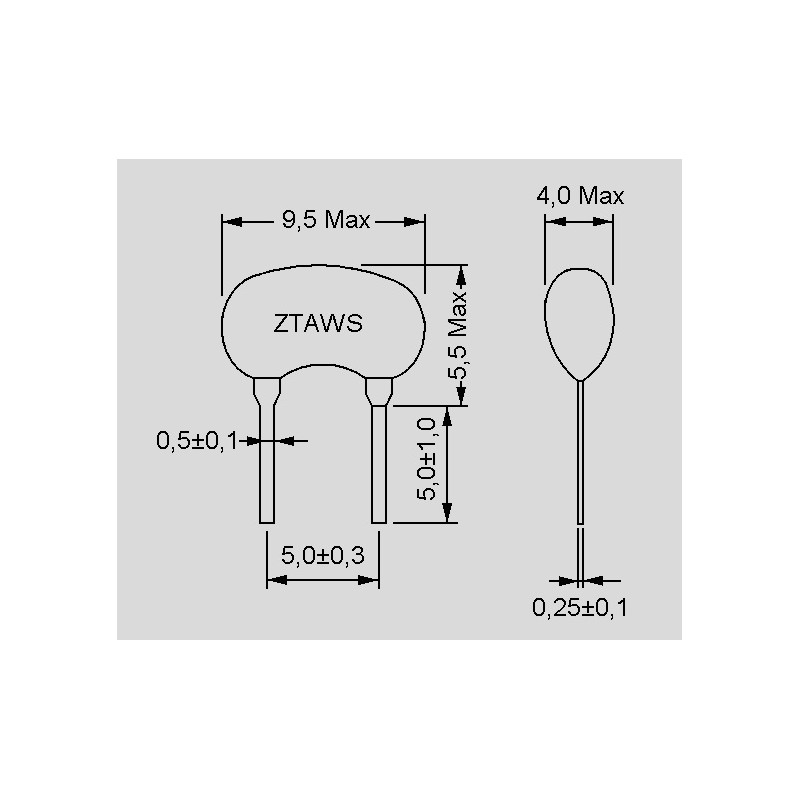 ZTAWS3.58MG Abundance ceramic resonators, without load capacitance