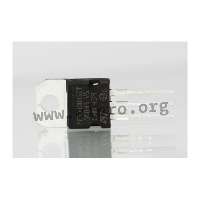 FERD 60 M 45 CT, STMicroelectronics field effect rectifier diodes, TO