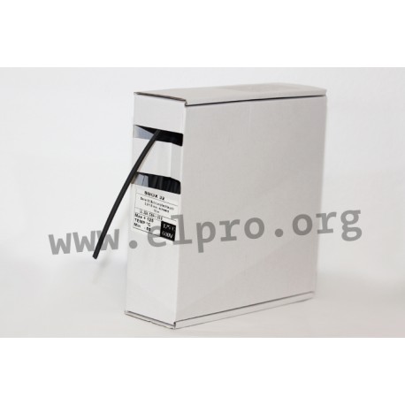 S 3,2mm 2:1 15m schwarz