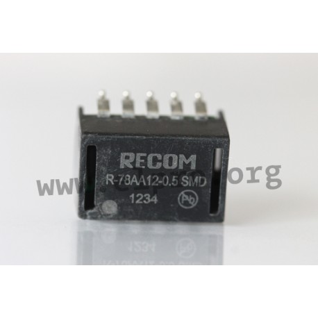DC/DC-converter modules series R-78AA12-0.5SMD