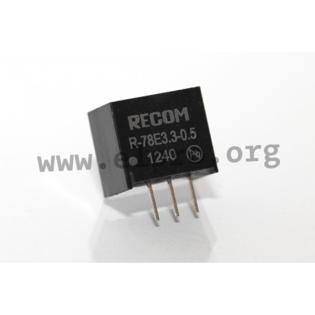DC/DC-switching regulators series R-78E3.3-0.5