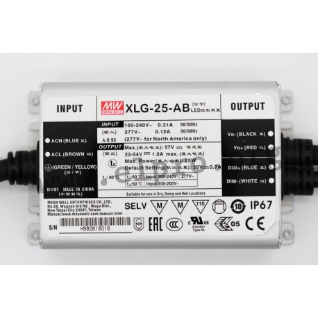 Mean Well XLG-25 series