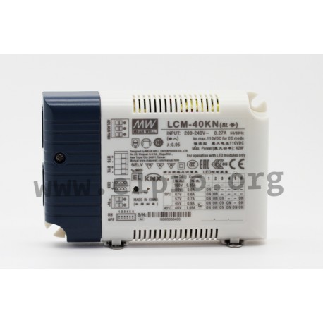 LCM-40KN, Mean Well LED drivers, 40W, KNX standard, LCM-40KN series
