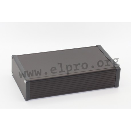 1455Q2201BK, Hammond, Alu-Profilgehäuse, mit Alu-Endplatten