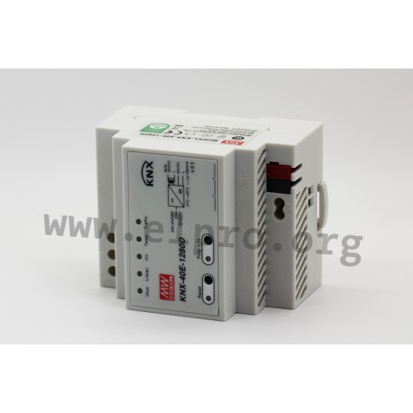 KNX-40E-1280, MeanWell, Mean Well DIN rail switching power supplies, 40W, KNX standard, KNX-40E series