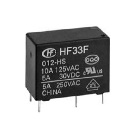 HF33F/012-HSL3F, Hongfa, Hongfa PCB relays, 10A, SPST-NO, HF33F series