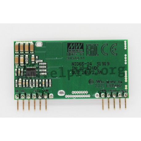 NID65-12, Mean Well DCDC converters open frame, 65W, SIP, NID65 series