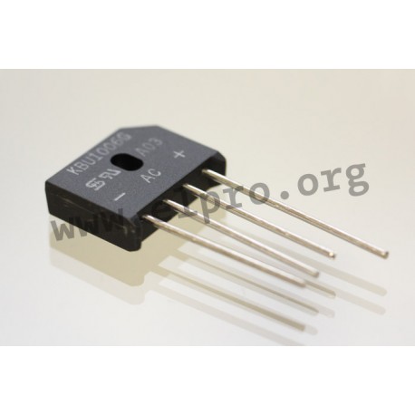 KBU1004G T0, Taiwan Semiconductor, Flachgleichrichter 10 A