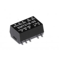 SMT01A-05, Mean Well DC/DC converters, 1W, SMD housing, SMT01 series