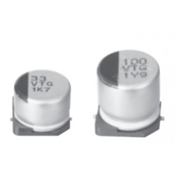 EEETG1A101P, Panasonic electrolytic capacitors, SMD, 125°C, low ESR, TG series