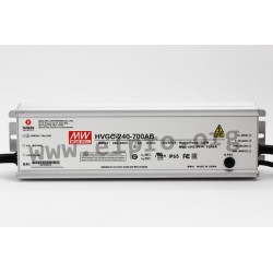 HVGC-240-1400AB, 240 Watt, IP65, fester Ausgangsstrom, Hochvolt, HVGC-240-Serie von Meanwell