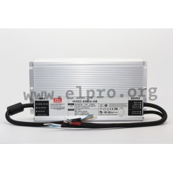 HVGC-650-H-AB, 650 watts, IP67, constant power, dimming function, HVGC-650 series by Meanwell