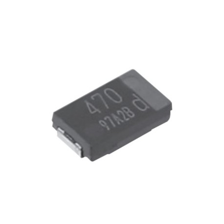 EEFHX0D471R6, Panasonic electrolytic capacitors, SMD, 125°C, low ESR, polymer aluminium, SP-Cap, HX series