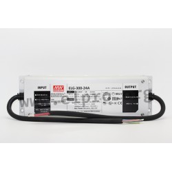 ELG-300-12A, Mean Well LED driver, CC and CV mixed mode, 300 watts, IP67, ELG-300 series