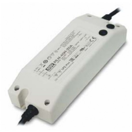 HLN-40H-24B, Mean Well LED switching power supplies, 40W, IP64, dimmable, HLN-40H series