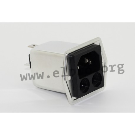 5707.0201.312, RFI filters with IEC plug and fuse holder