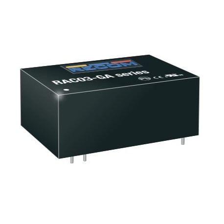 RAC03-3.3SGA, Recom Wandler-Module, 3W, On Board-Type, RAC03-GA und RAC-03-K Serie